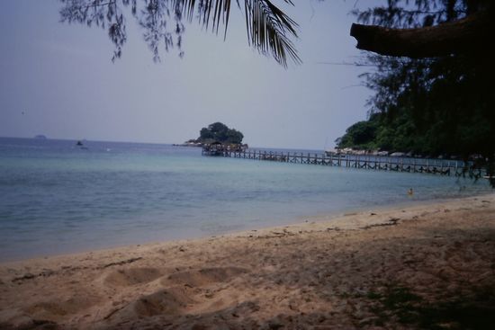 Der Anlegesteg in Salang Village