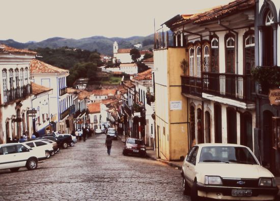 Typische Strasse in Ouro Preto