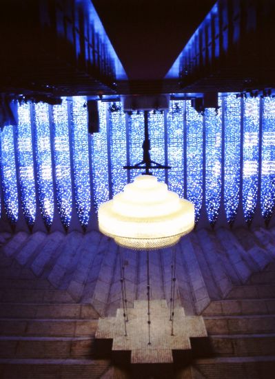 Der Kronleuchter ist eingeschaltet