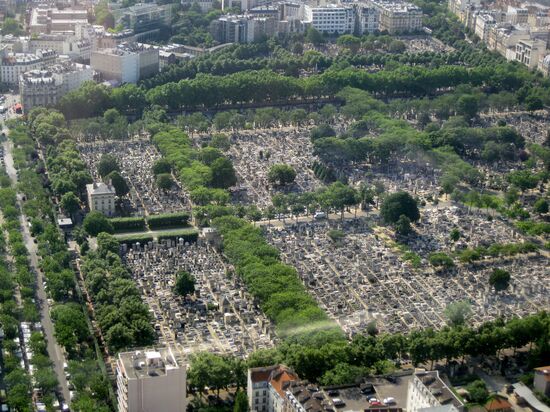 Blick auf Cimetière Montparnasse