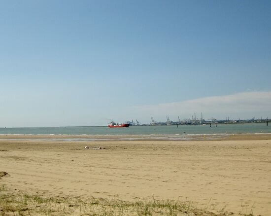 Blick auf den Hafen von Le Havre
