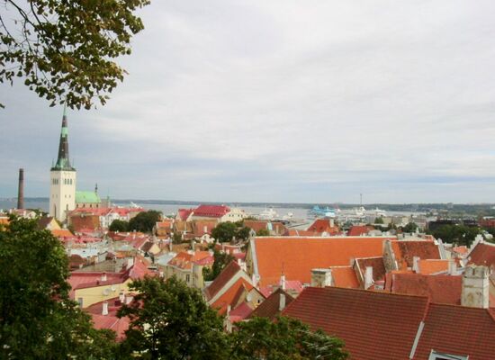 Blick auf Tallinn von der Aussichtsterrasse