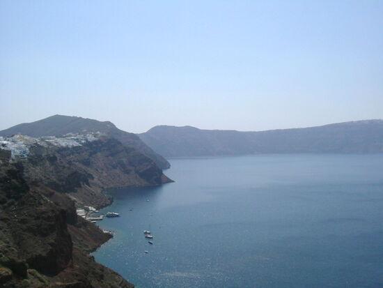 Blick auf Caldera von Oia