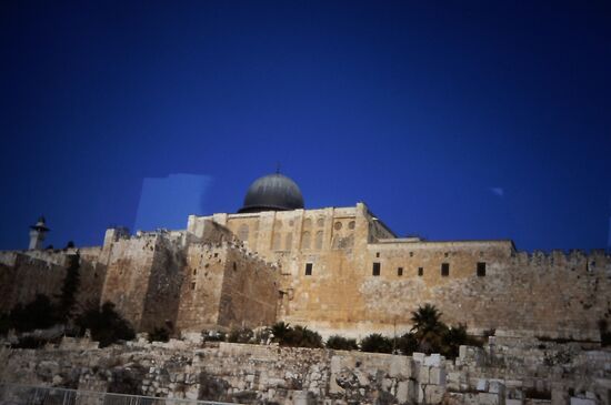 Die Al Aqsa Moschee und die Altstadmauer