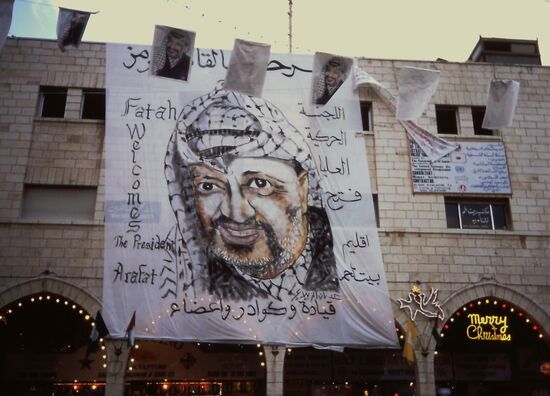 Der damalige Präsident der Palästinenser Arafat