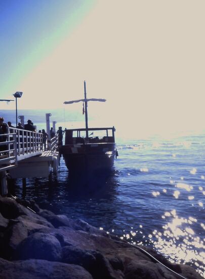 Schiff auf dem See Genezareth