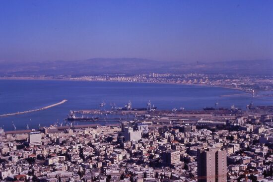 Blick auf Haifa