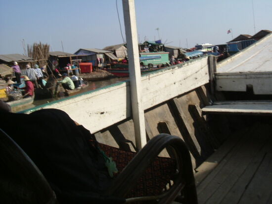 Das nicht sehr vertrauenserweckende Boot...