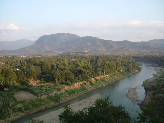 Blick auf Nam Khan River