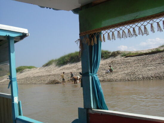 Goldsucher am Mekong
