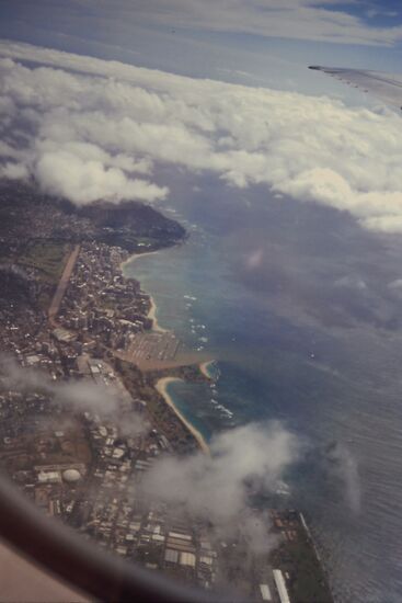 Anflug auf Honolulu