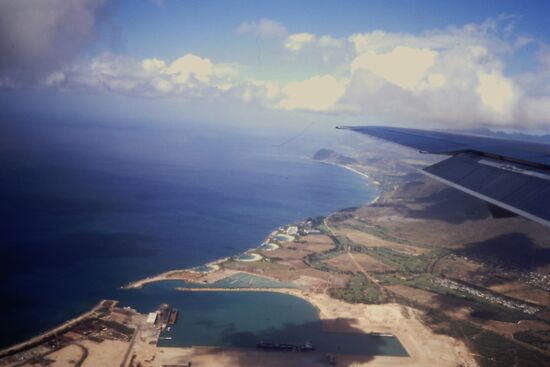 Anflug auf Honolulu