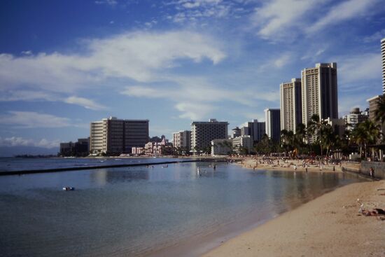 Blick auf Waikiki