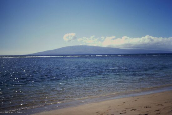 Kihei beach - Blick auf Lanai