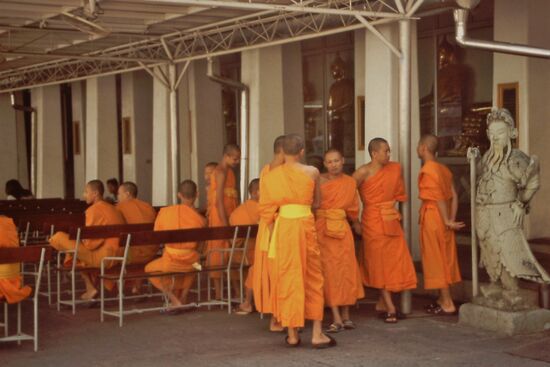 Mönche Wat Pho