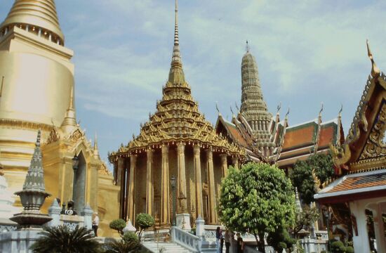 Die obere Terrasse Grand Palace