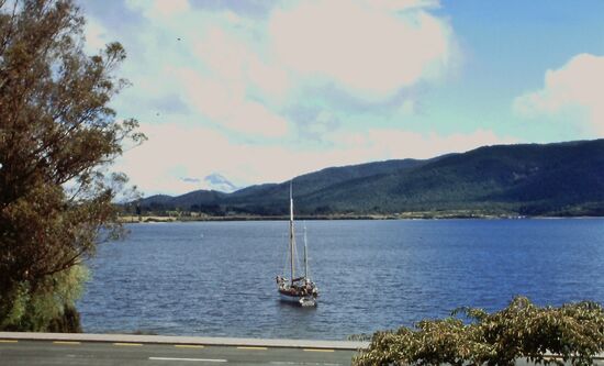 Blick vom Lakeside Motel