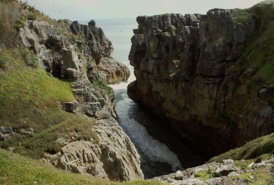 Bei Flut schiesst das Wasser hier hoch
