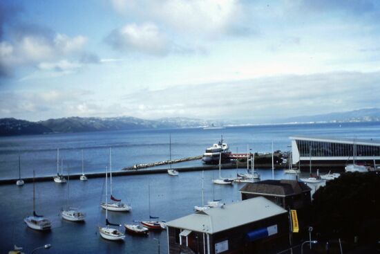 Blick vom Hotel Oriental Bay Hotel