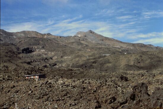 Blick auf die Schlackenfelder