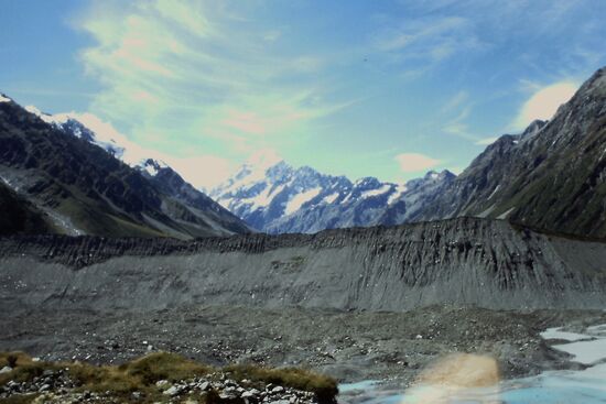 Moräne des Mueller Gletschers