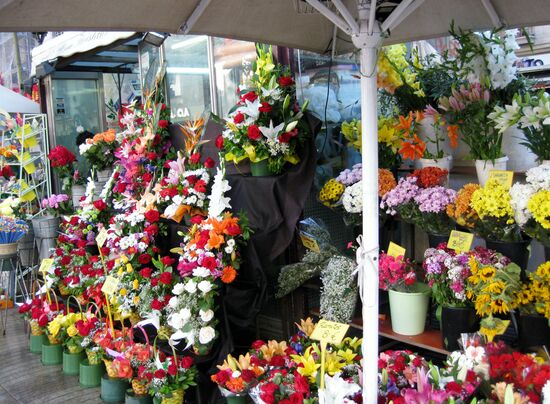 Blumenstand auf den Ramblas