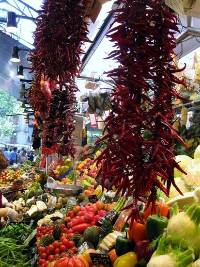 Schön präsentiertes Gemüse