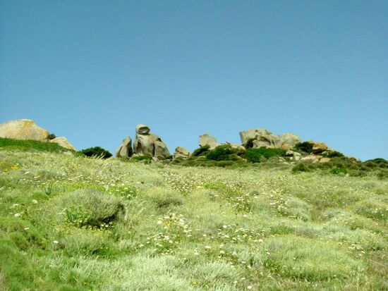 Die Steinformationen am Capo Testa