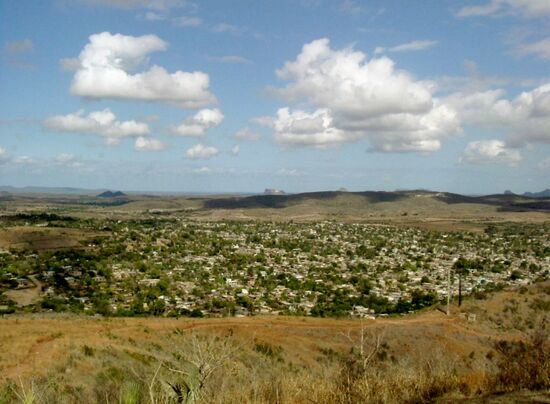 Blick auf die Stadt und die Umgebung