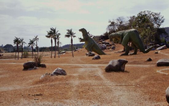 Dinosaurier naturgetreu nachgebaut