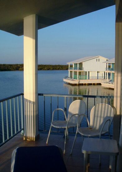 Balkon mit Blickauf die Lagune
