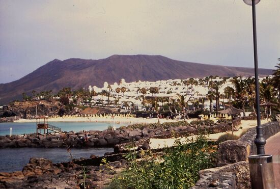 Blick auf die vielen Bungalowanlagen