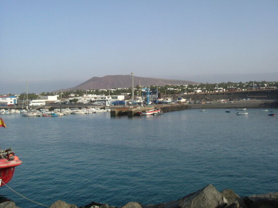 Blick zurück auf Playa Blanca