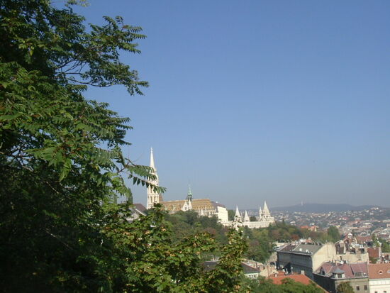Blick auf Kirche und Bastei