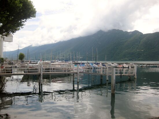 Blick auf den Dent du Chat (1390 m)