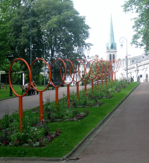 Kurpark mit Kirche "Notre Dame"