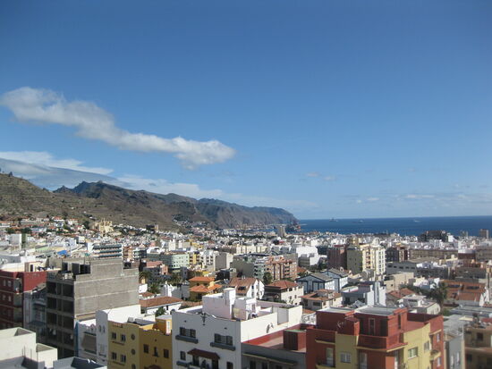 Blick vom Apartment auf Santa Cruz de Teneriffa
