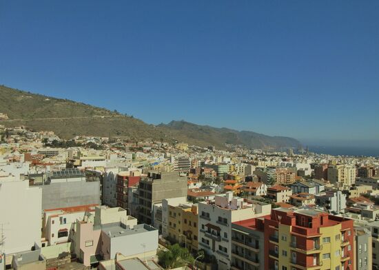 Blick vom Apartment auf die Stadt