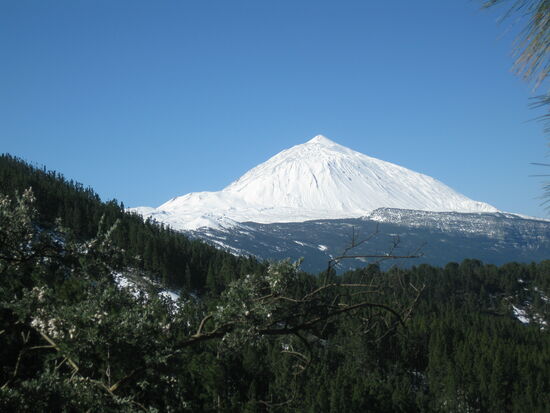Weiss leuchtet der Teide