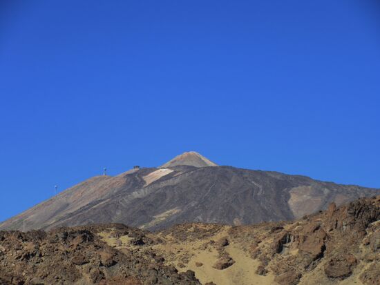 Der Teide -  in diesem Jahr ohne "Zuckerguss"
