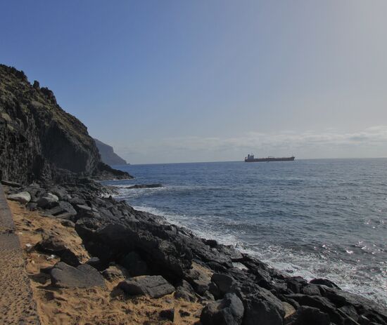 Das Ende des Strands