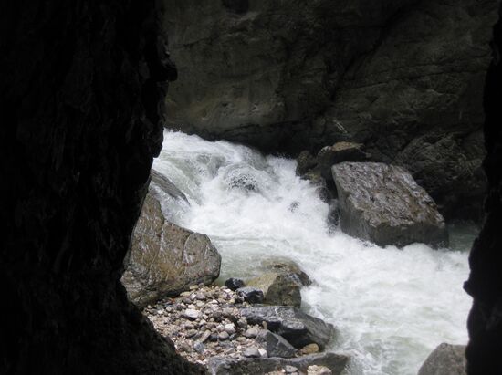 Durchblick auf die Partnach