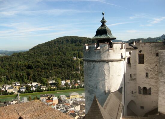 Blick auf Kapuzinerberg