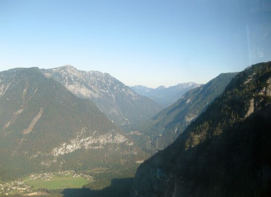 Blick aus der Gondelbahn