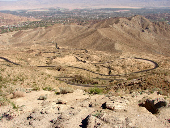 Auf der Fahrt nach Palm Springs