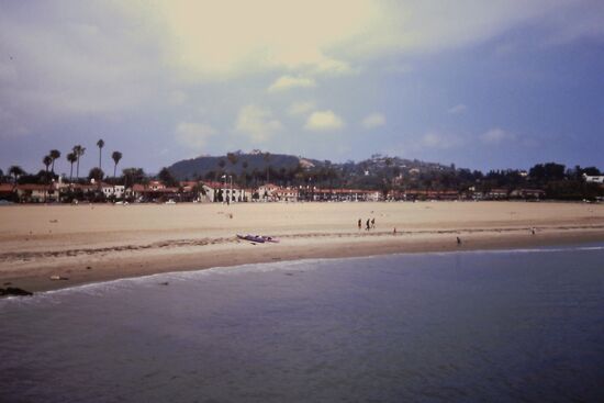 Der schöne breite Strand