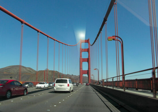 Fahrt über die Golden Gate Bridge