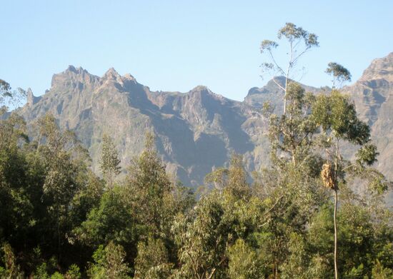 Blick auf die Bergwelt