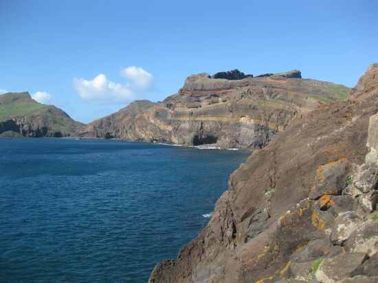 Blick auf die Felsen