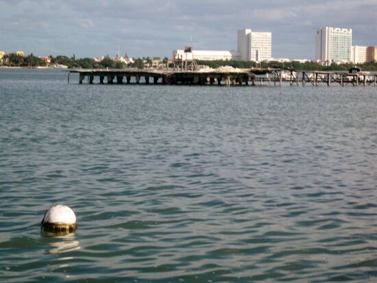 Die Lagune gegenüber des Apartments